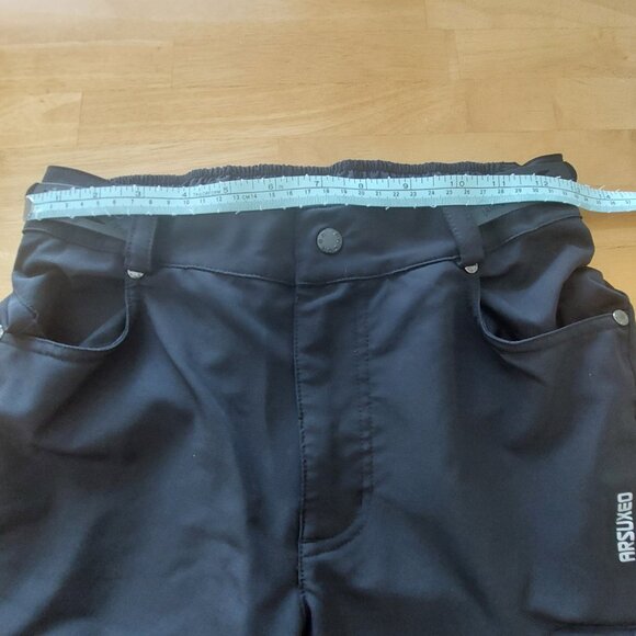 Men's Mountain Bike Shorts Breathable Loose Fit Black Multi Pockets Size Small - Picture 10 of 14